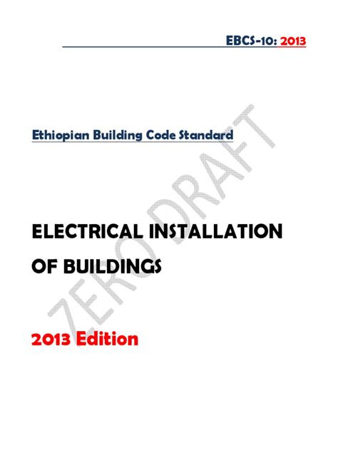 <b>Electrical</b> <b>Installation</b> <b>Building</b> Regulations applying to <b>electrical</b> and gas <b>installation</b> and repairs in Page 540. . Ethiopian building electrical installation pdf